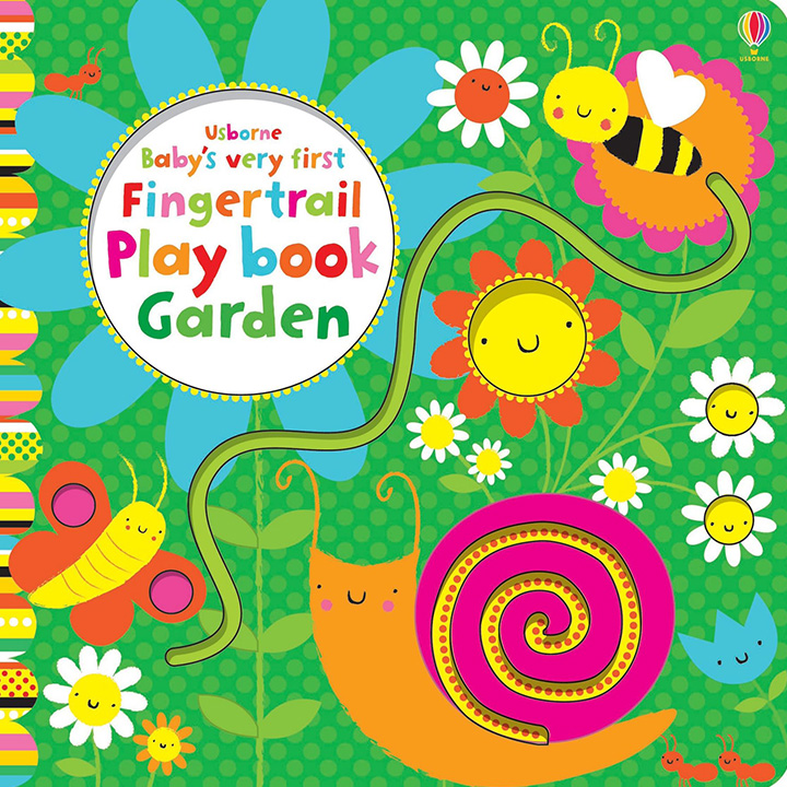 Usborne Baby's Very First Fingertrail Playbook Garden Usborne Baby’s Very First Fingertrail Playbook Garden