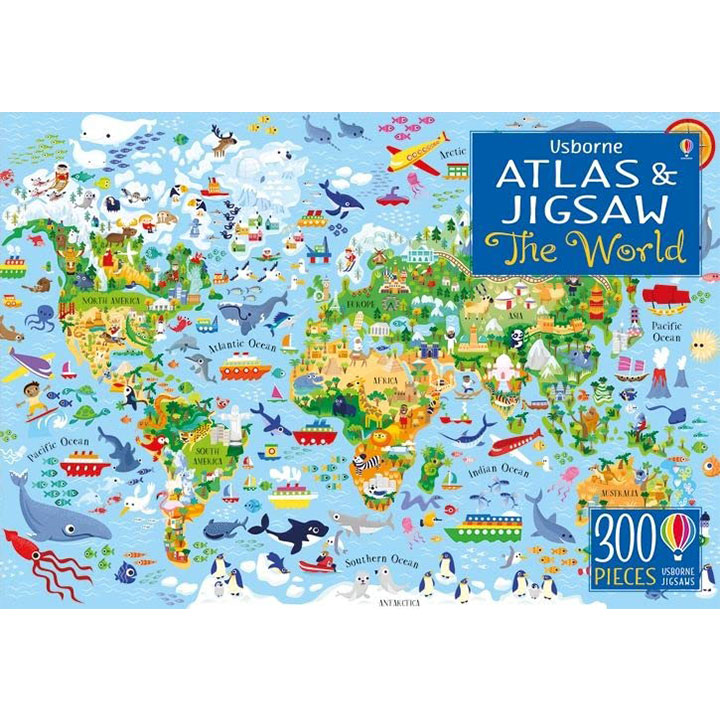 Usborne Atlas & Jigsaw Puzzle: The World Usborne Atlas & Jigsaw Puzzle: The World