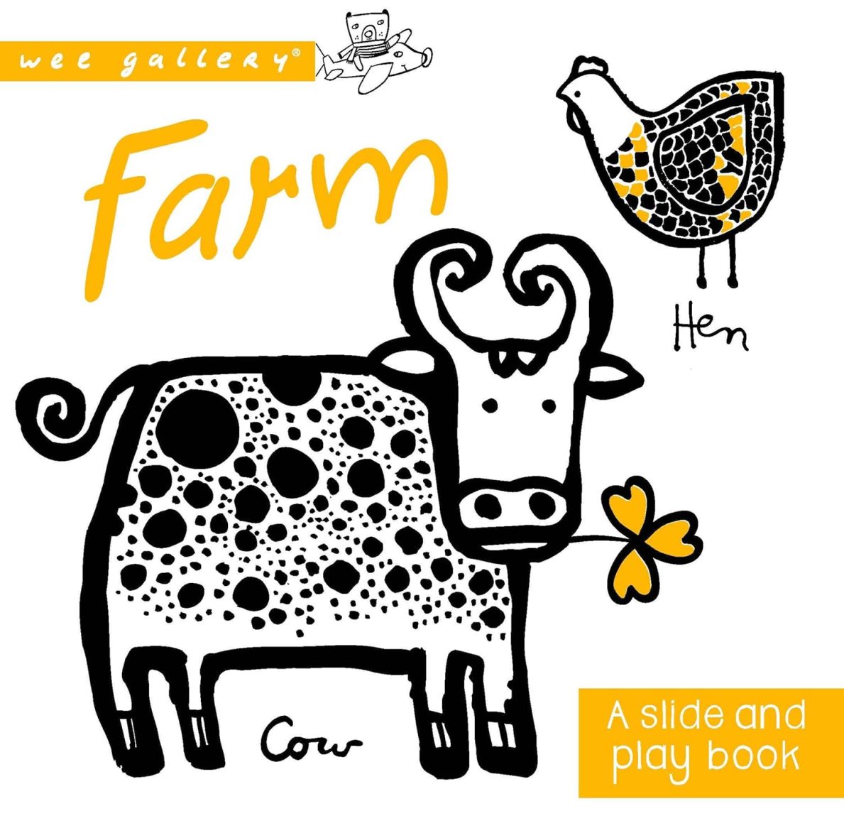 Cover Damaged- Farm - A Slide and Play Book Board book (Black and White Puzzle Book) Cover Damaged- Farm – A Slide and Play Book Board book (Black and White Puzzle Book)