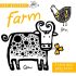 Cover Damaged- Farm - A Slide and Play Book Board book (Black and White Puzzle Book) Farm