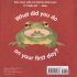Cover Damaged - My First Day: What Animals do on Day One ( Paperback)