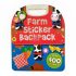 Farm Sticker Backpack Activity Book with 400 stickers Farm Sticker Backpack Activity Book with 400 stickers