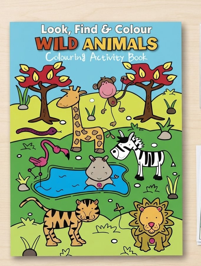 Look, Find and Colour - Wild Animals (Colouring Activity Book) Look, Find and Colour – Wild Animals (Colouring Activity Book)